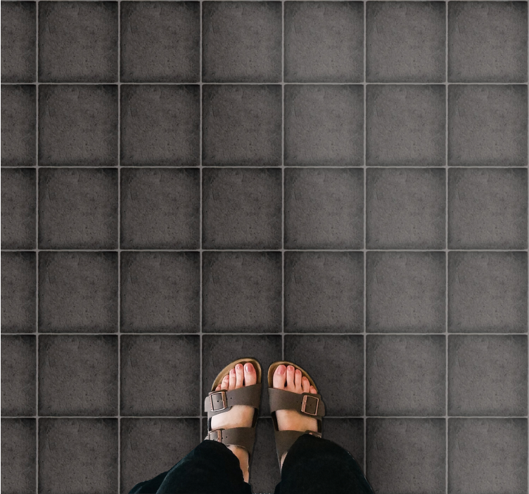 Skiferflis utseende Vinyl teppe steiner - Tenstickers