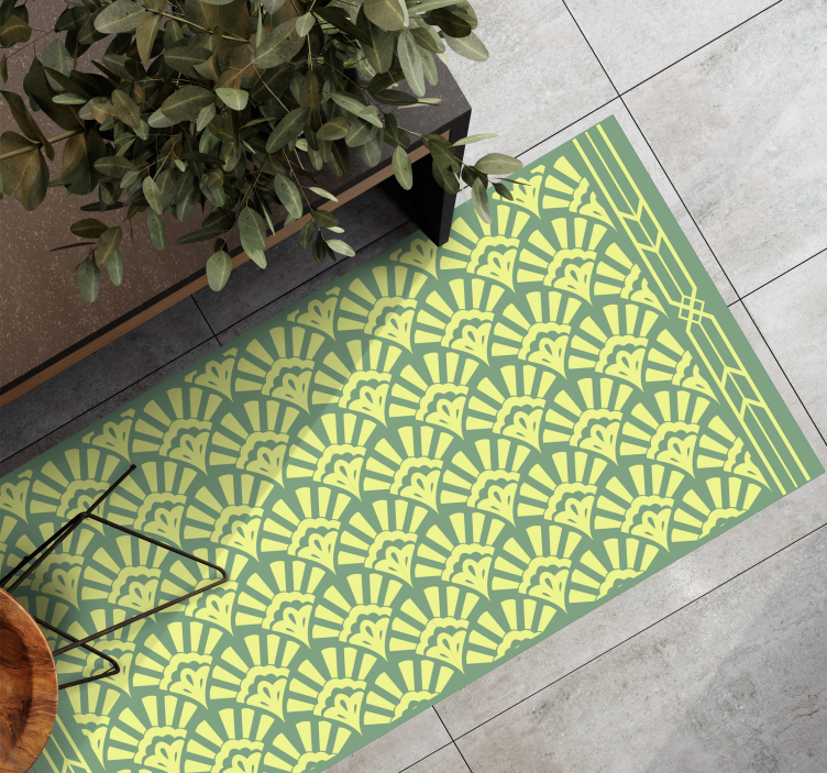 Solstråle blomster vinyl teppe hydraulisk - Tenstickers