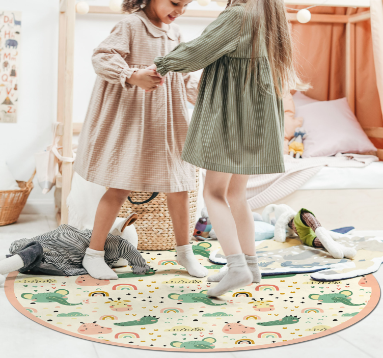 Søtt lite elefant barn vinyl teppe - Tenstickers