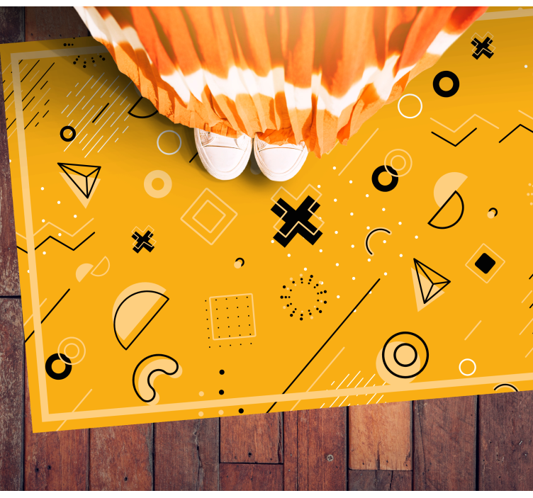 Spille symboler med farger stue vinyl teppe - Tenstickers