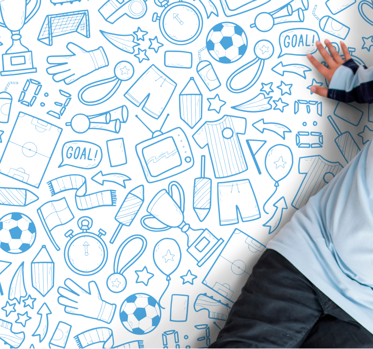 Sportslige elementer vinyl teppe spill - Tenstickers