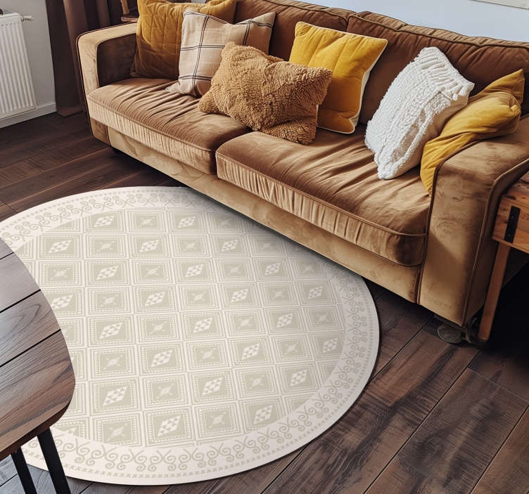 Stammelosanger vinyl teppe beige - Tenstickers