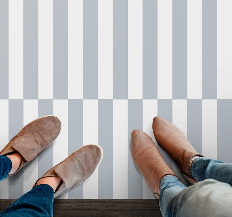 Stilig stripete konsept vinyl teppe geometrisk - Tenstickers