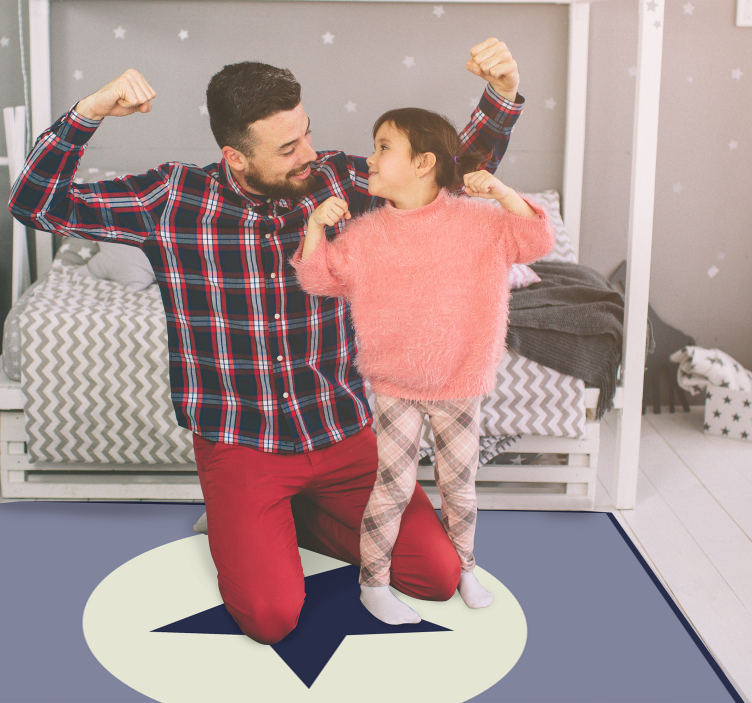 Stjerne midtpunkt vinyl teppe stjerner - Tenstickers