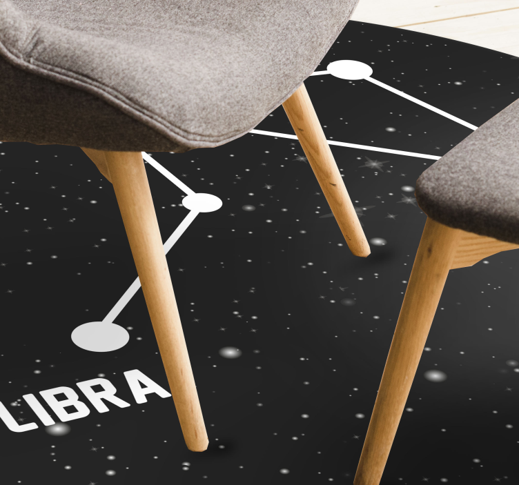Stjernetegn libra moderne teppe - Tenstickers