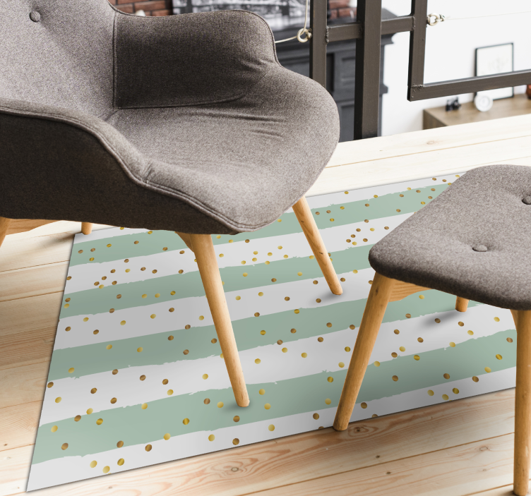 Stripete prikker Vinyl teppe striper - Tenstickers