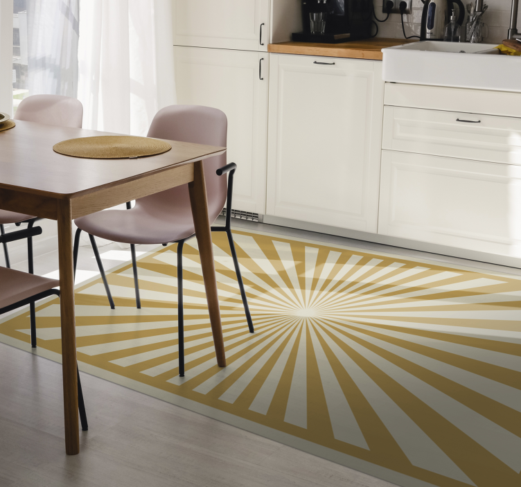 Sunburst teppe moderne design - Tenstickers