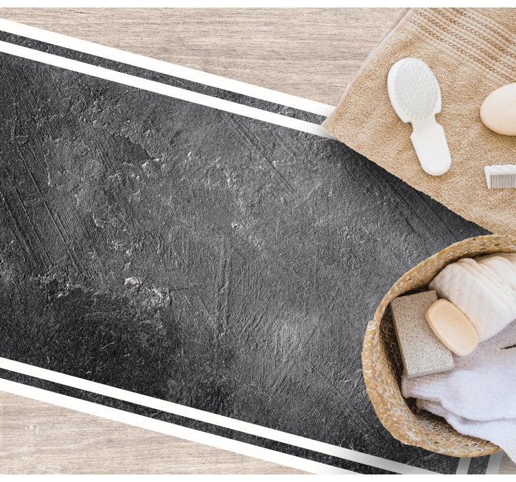 Svart jordaktig effekt tekstur vinyl teppe - Tenstickers