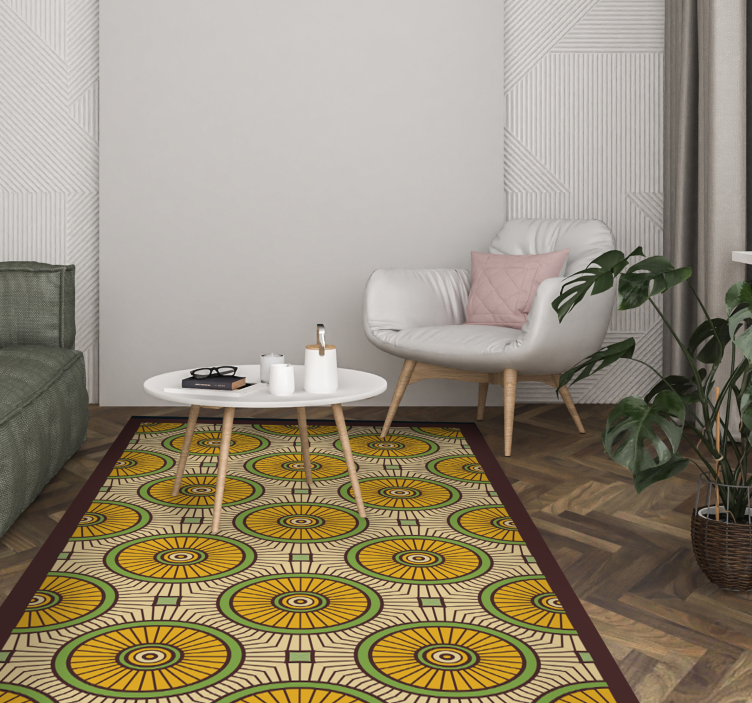 Tabriz area vinyl teppe mosaikk gulvfliser - Tenstickers