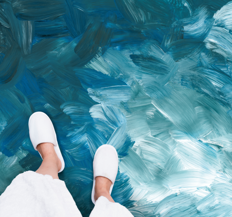 Tekstur vinyl teppe havbørstestrøk - Tenstickers