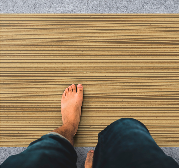 Teksturert stripet mønster vinylteppe - Tenstickers