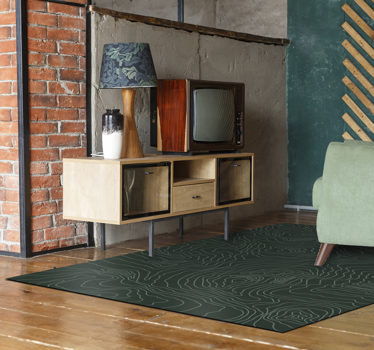 Teppe pvc topografisk kart verdenskart - Tenstickers