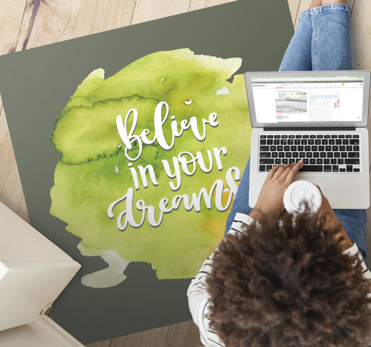 Tillit til ambisjoner vinyl teppe sagn og tekster - Tenstickers