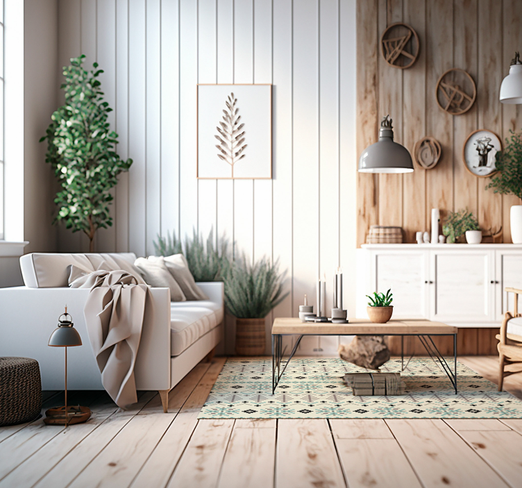 Tradisjonelt nordisk design nordisk teppe - Tenstickers