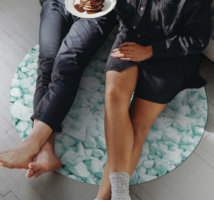 Turkise edelstener gulvfliser i stein - Tenstickers