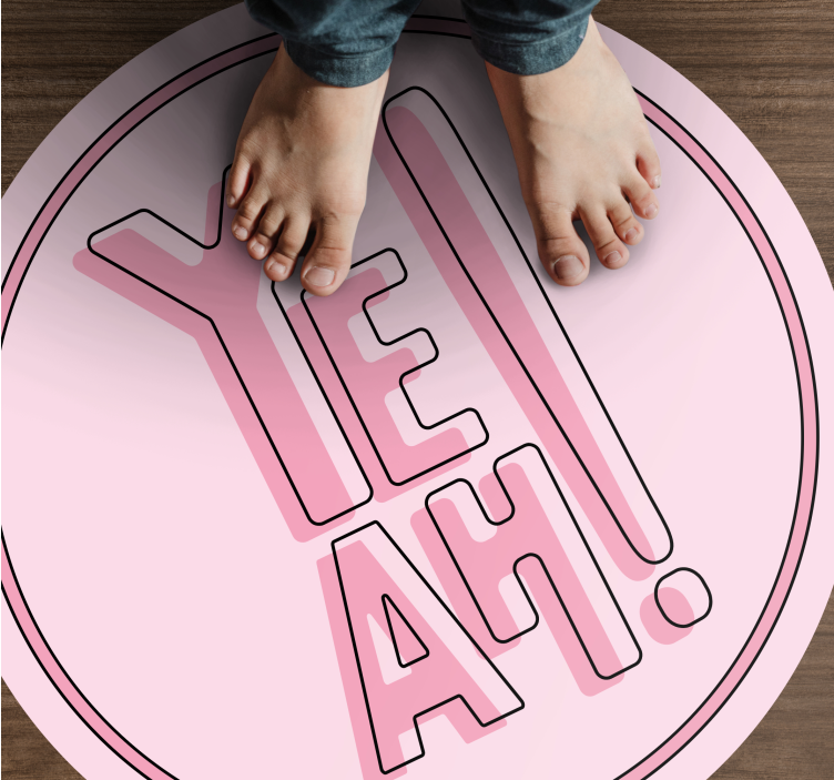 Uttrykksfulle tekstmotiv vinyl teppe sagn og tekster - Tenstickers