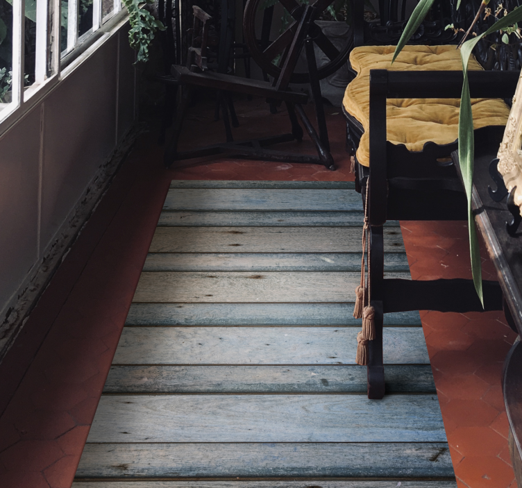 Værbitte planker vinyl teppe tre - Tenstickers