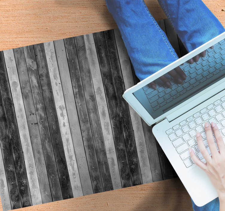 Varmt grått utseende vinyl teppe tre - Tenstickers