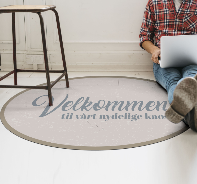 Velkommen til vårt kaotekst vinyl teppe - Tenstickers