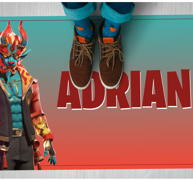 Videospill drage gutt soverommet vinyl teppe - Tenstickers