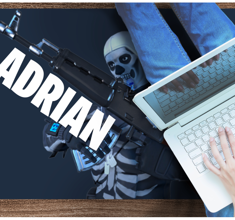 Videospill skull gutt soverommet vinyl teppe - Tenstickers