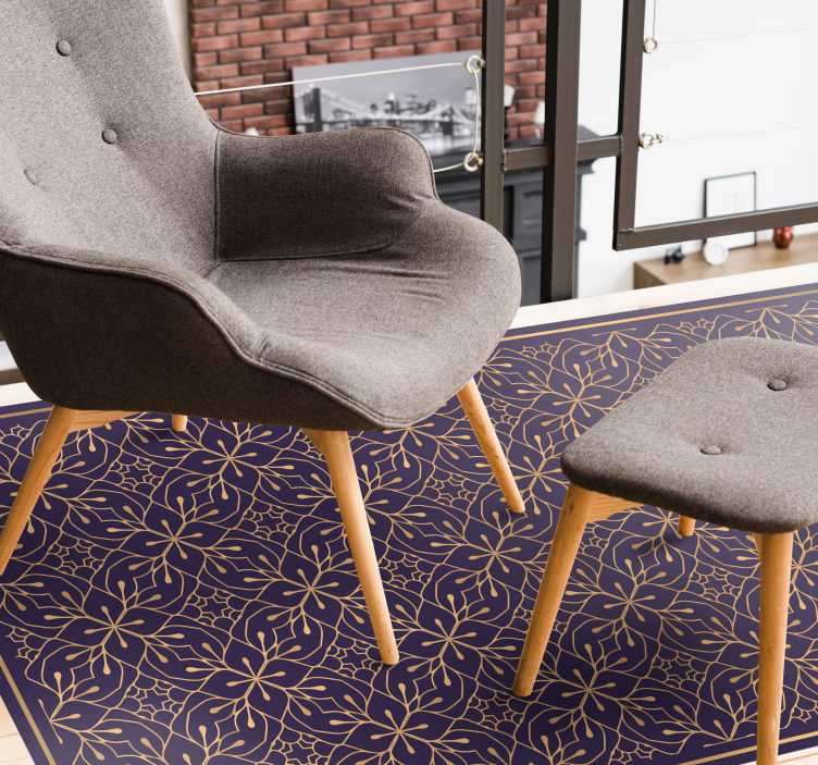 Vintage stil vintage vinyl teppe - Tenstickers