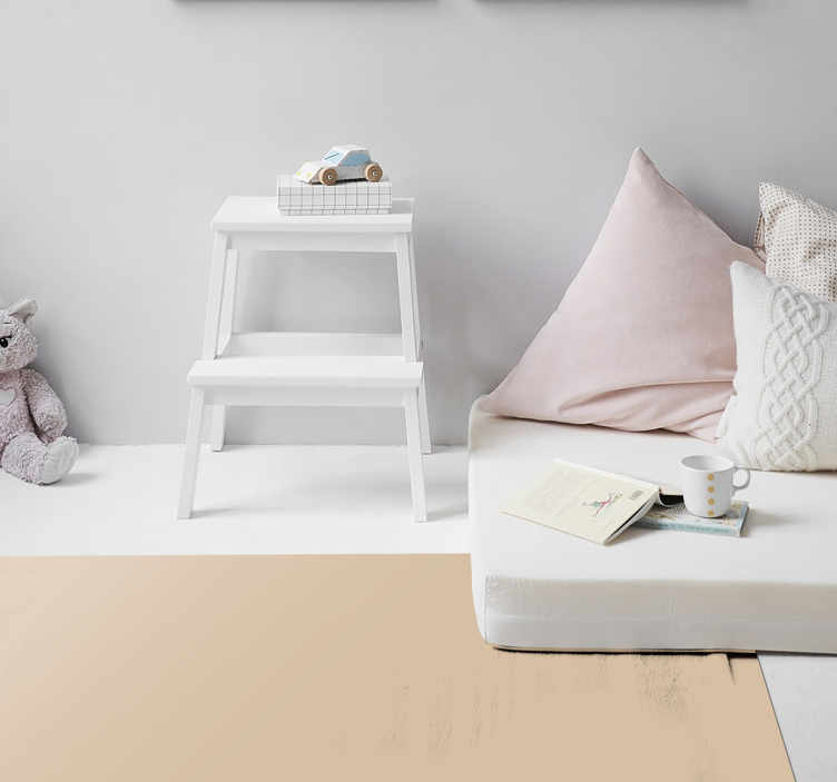 Vinyl teppe beige nøytral beige overflate - Tenstickers