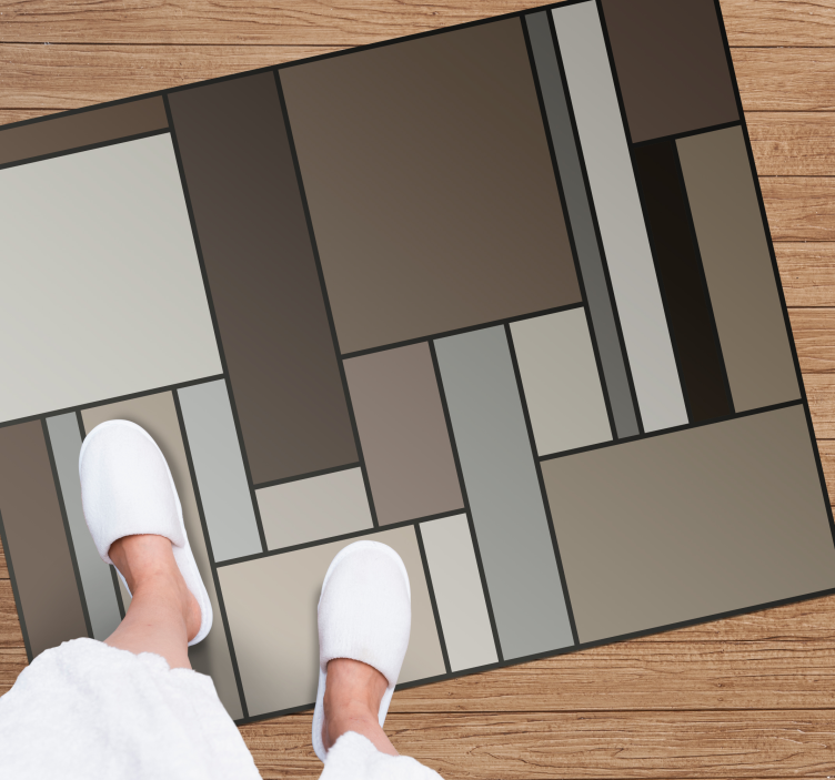 Vinyl teppe moderne geometriske lag - Tenstickers