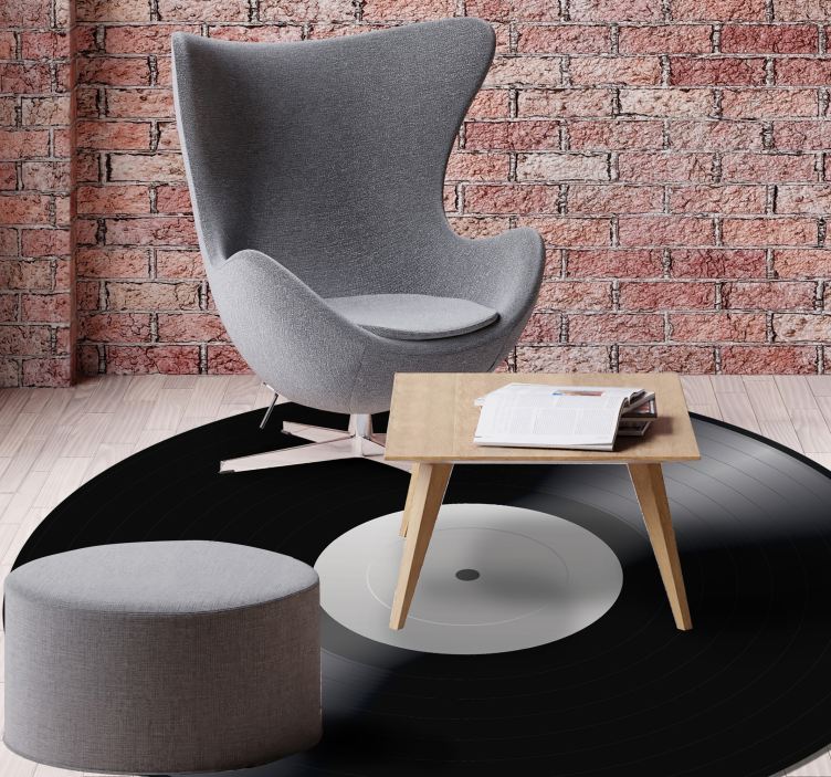 Vinylplate vintage vinylteppe - Tenstickers