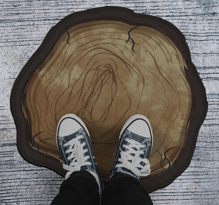 Vinylteppe knust koffert tregulv - Tenstickers