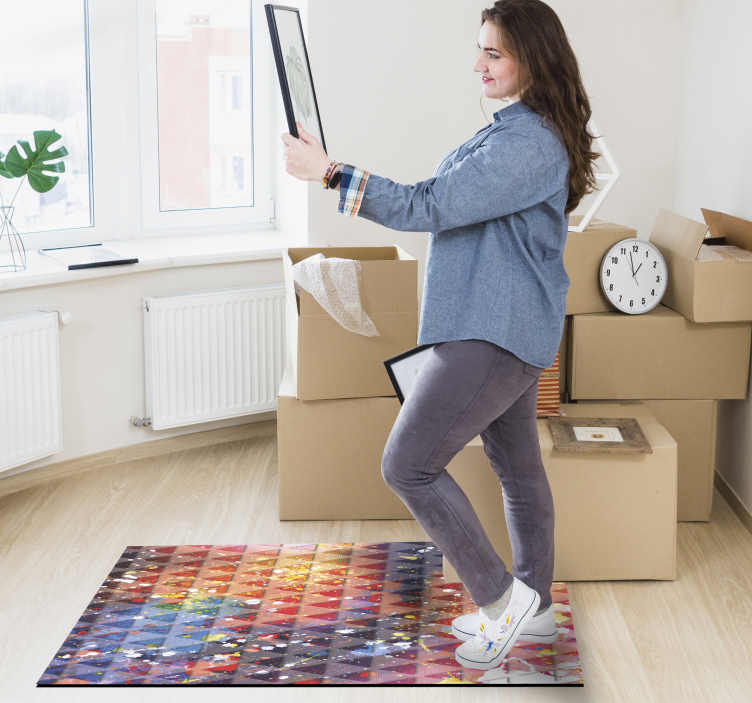 Vinylteppe trekant malingsflekker - Tenstickers