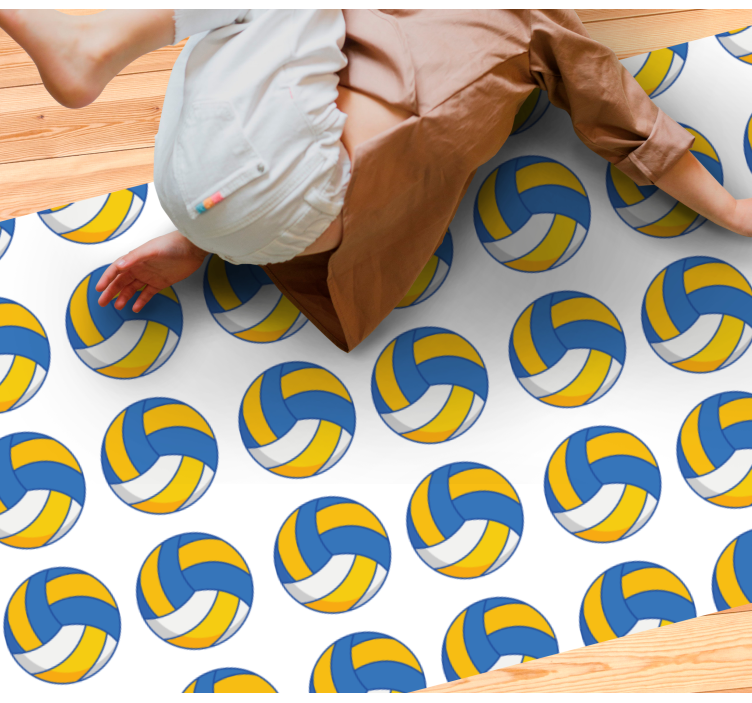 Volleyballballer vinyl teppe ungdom - Tenstickers