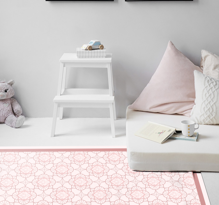 Whig rose area vinyl teppe mosaikk fliser - Tenstickers