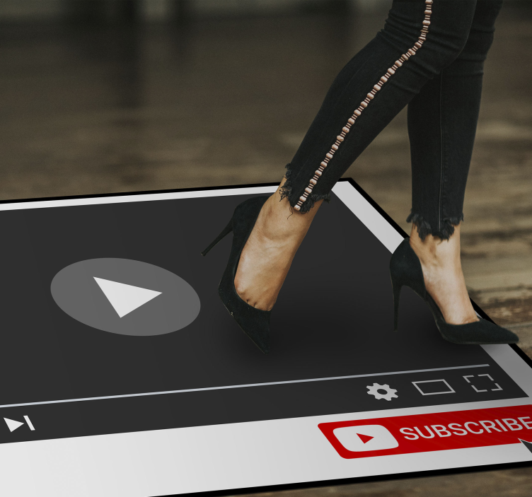 Youtube abonnere knapp tilpasset teppe - Tenstickers