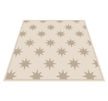 Stjernehimmel beige motiv vinyl teppe kjøkken - Tenstickers