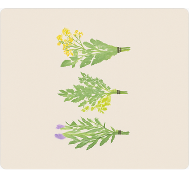 Elegante enkle blomster vinyl teppe kjøkken - Tenstickers