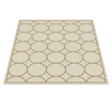 Sandbeige mønster vinyl teppe kjøkken - Tenstickers