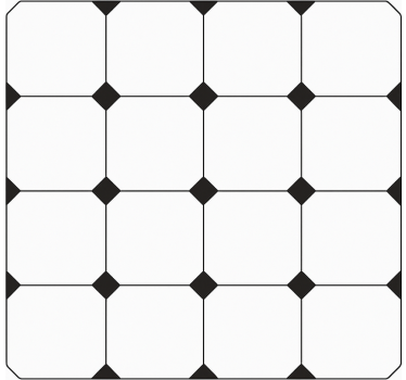 Rutete diamanttrykk vinyl teppe kjøkken - Tenstickers