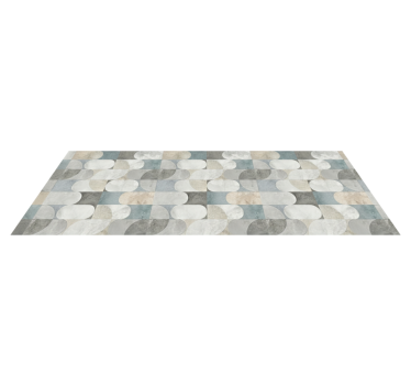 Moderne pille mosaikk vinyl teppe kjøkken - Tenstickers