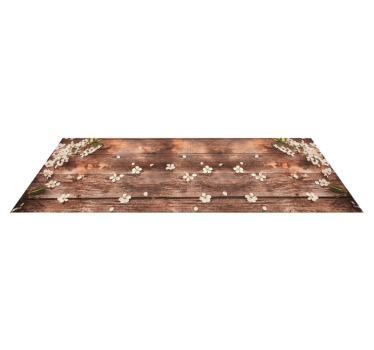 Floral treverk scatter vinyl teppe kjøkken - Tenstickers