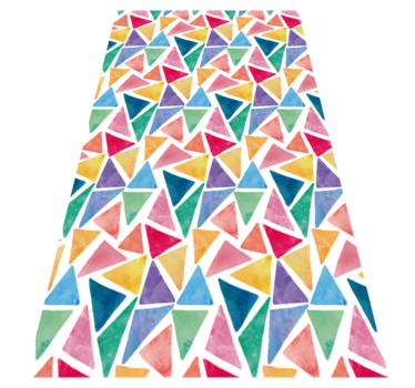 Vinyl teppe kjøkken geometrisk design - Tenstickers