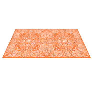 Paisley flis møbel vinyl teppe kjøkken - Tenstickers