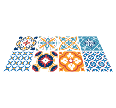 Vinyl teppe kjøkken sevrinia azulejos fliser - Tenstickers