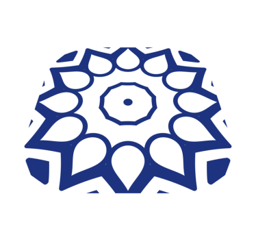 Vinyl teppe kjøkken delfts blå mandala blomster - Tenstickers