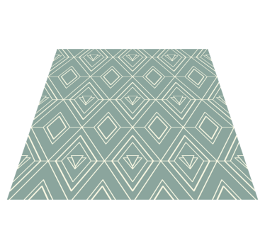Vinyl teppe kjøkken art deco geometrisk mønster - Tenstickers
