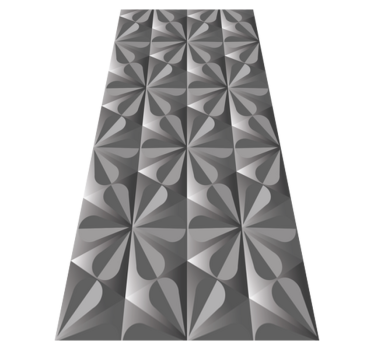 Vinyl teppe kjøkken med vintage geometrisk blomstermønster - Tenstickers