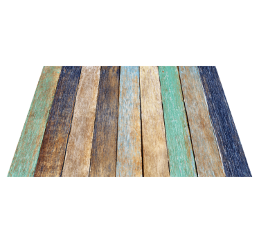 Alderen farget trevinylteppe - Tenstickers