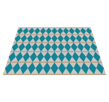 Sverige design geometrisk vinyl teppe - Tenstickers