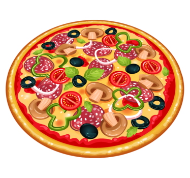 Italia pizza sirkulær matte - Tenstickers