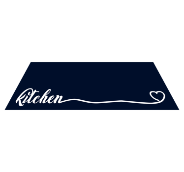 Elegant kjøkkenmanus vinyl teppe kjøkken - Tenstickers